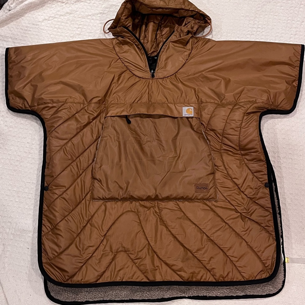 Carhartt Brown Hooded Poncho Jacket